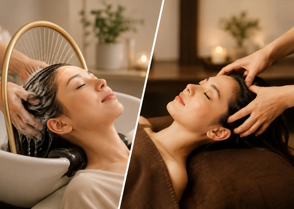 Japanese Head Spa vs head massage at SOJO Spa & Wellness in Charlestown near Newcastle